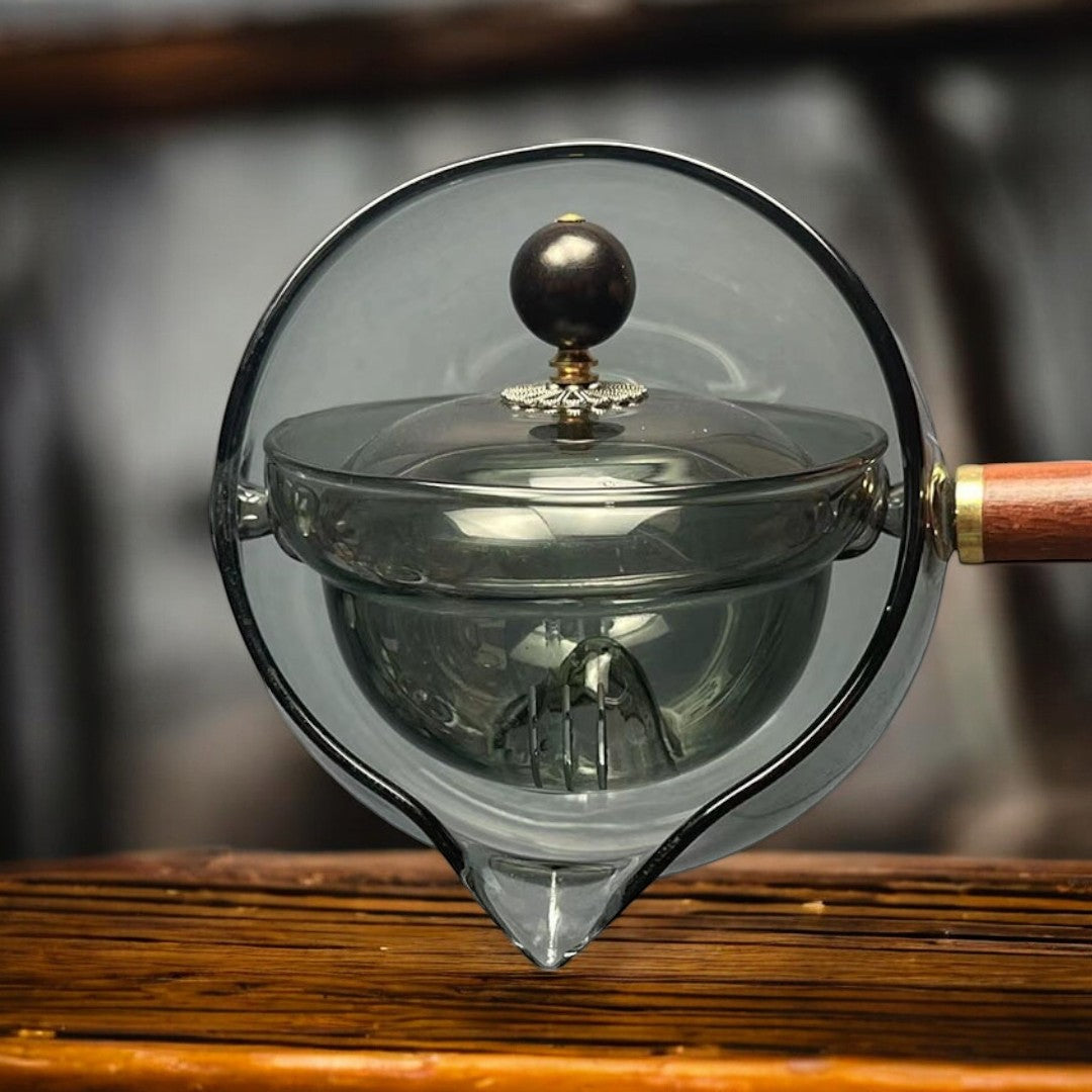 Skorter | Everly Glass Rotating Teapot