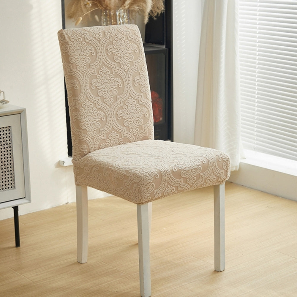 Skorter | Evona Elegant Jacquard Chair Seat Slipcover