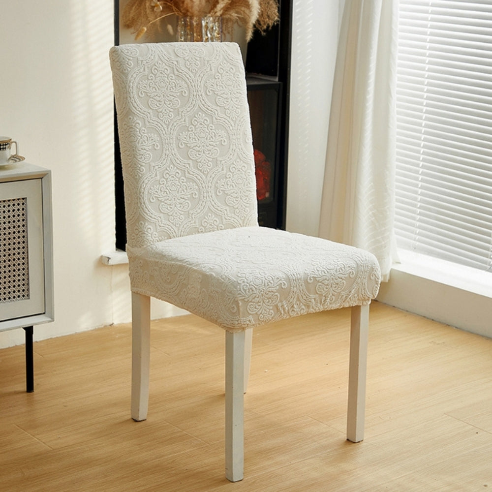 Skorter | Evona Elegant Jacquard Chair Seat Slipcover