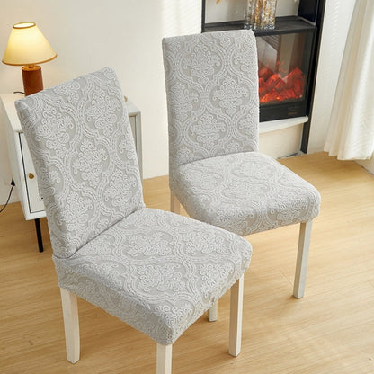 Skorter | Evona Elegant Jacquard Chair Seat Slipcover
