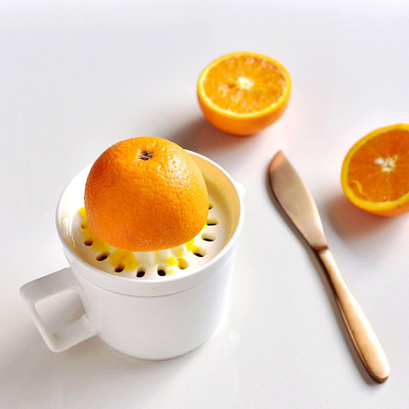 Skorter | Eze Ceramic Citrus Juicer – Manual Juice Extractor for Lemons, Oranges & Limes