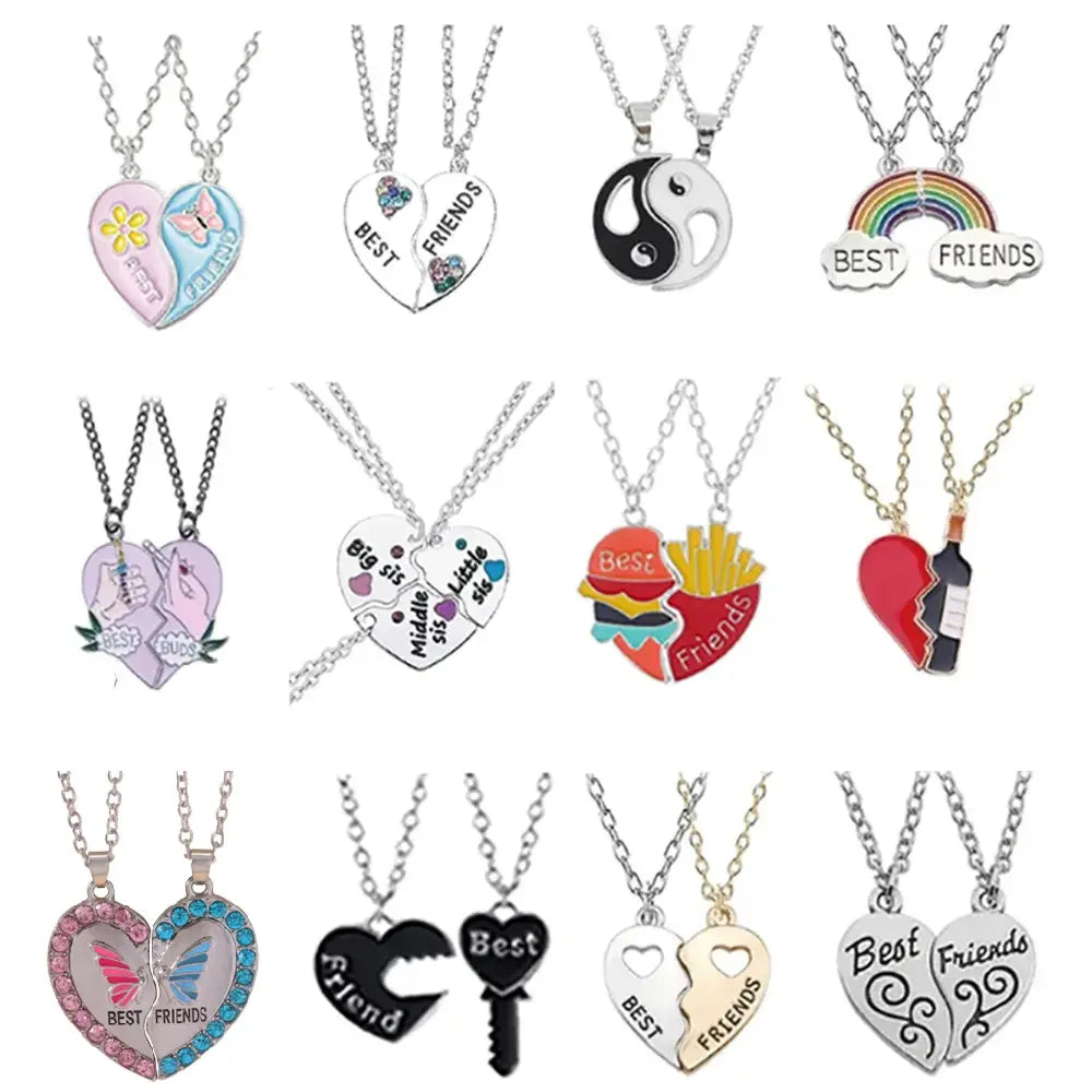 Skorter | 2 Pieces/ Set Chains Choker Broken Heart Jewelry Gift
