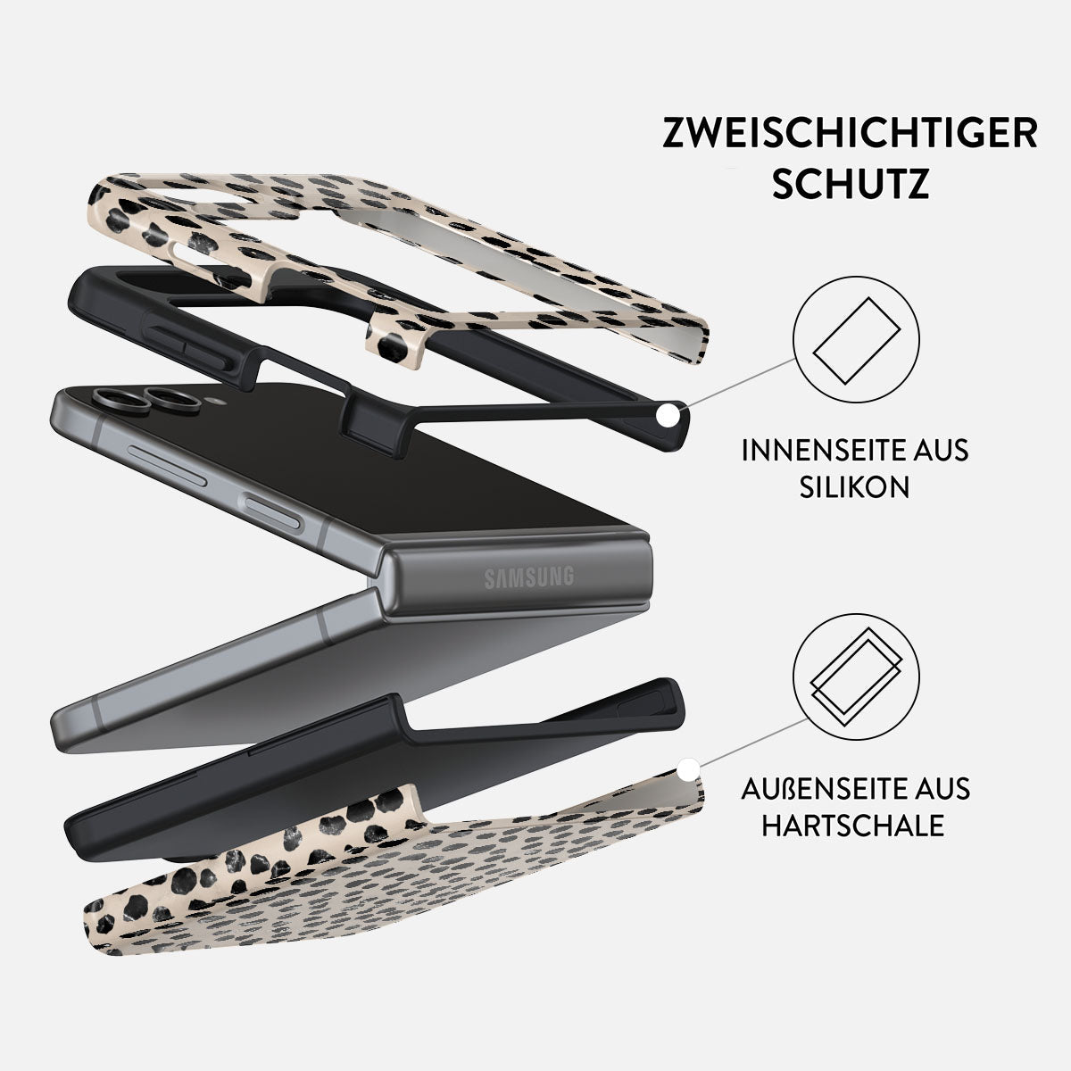 Skorter | Almond Latte - Samsung Galaxy Z Flip 5 Case