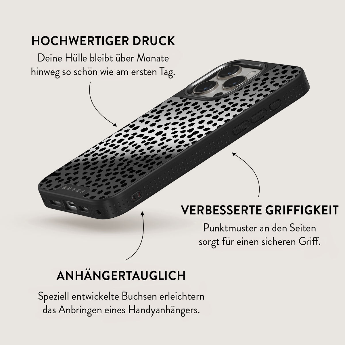 Skorter | Almond Latte - iPhone 15 Pro Case