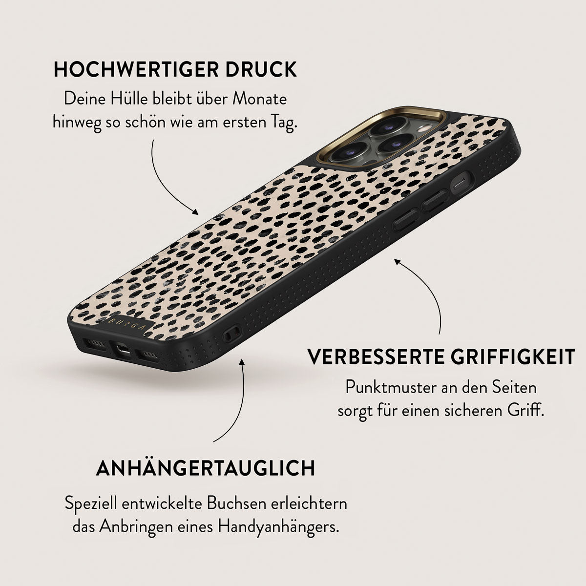 Skorter | Almond Latte - iPhone 13 Pro Case