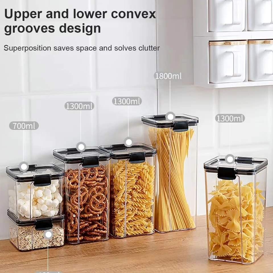 Skorter | 8 pieces airtight storage containers