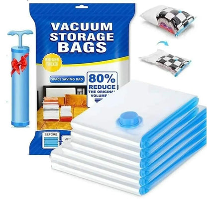 Skorter | 5-piece Set Vacuum Storage Bags with Pump