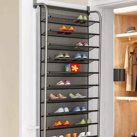 Skorter | 10 Tier Over The Door Shoe Rack Organizer