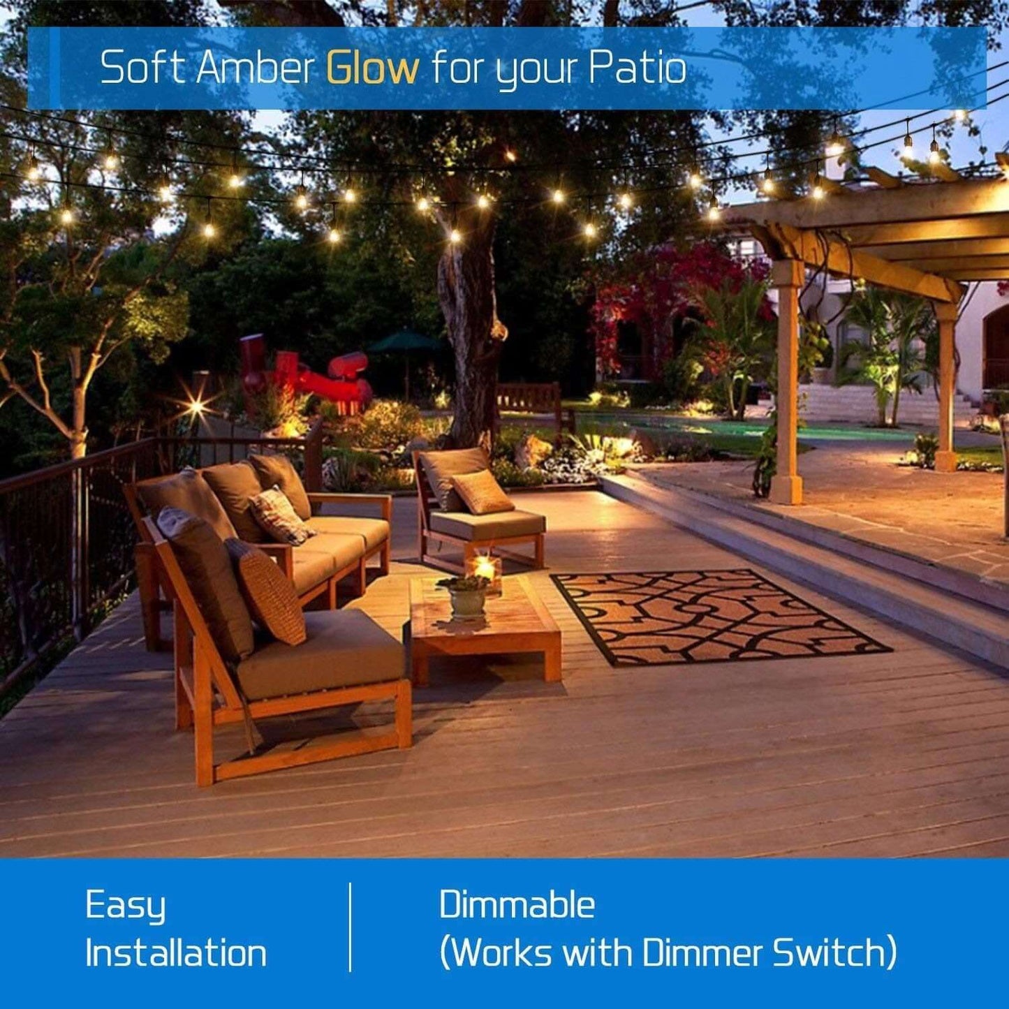 Skorter | Light String Lights 20M 24 LED Bulbs