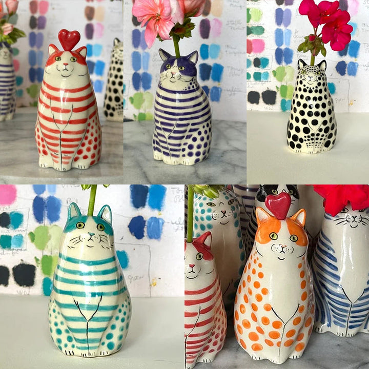 Skorter | Dotted Cat Vase