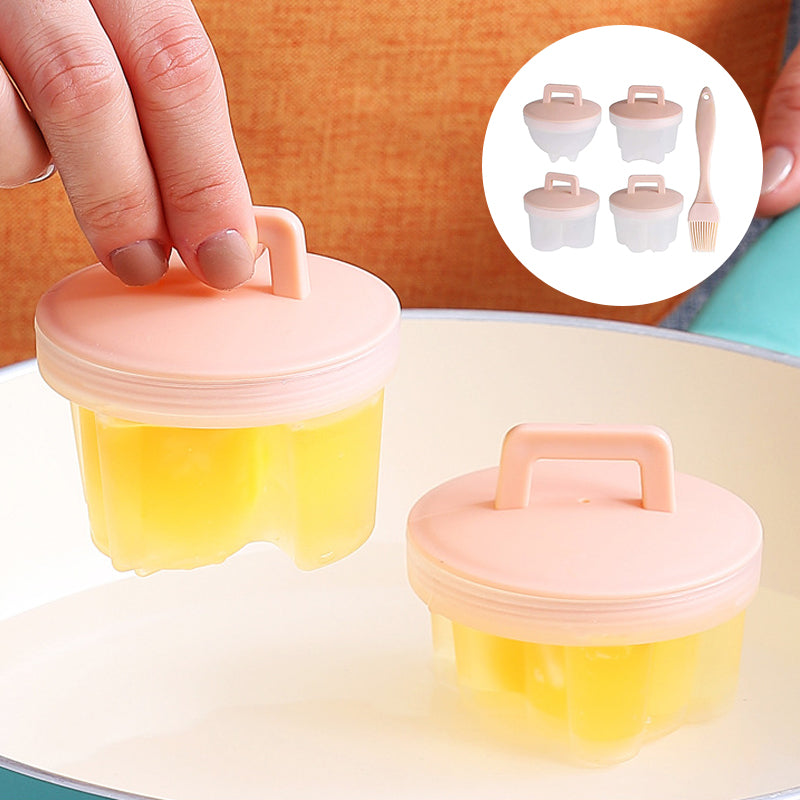 Skorter | Cute Boiled Egg Mold4 PCS/Set With Brush