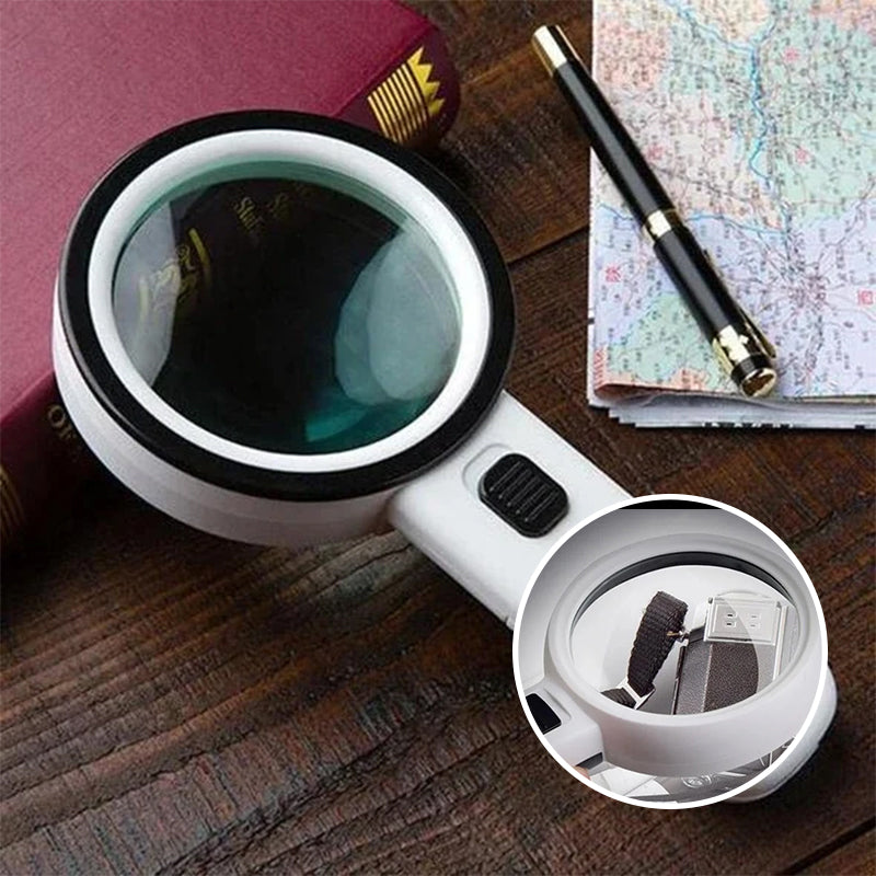 Skorter | 30x optical magnifying glass with LED light