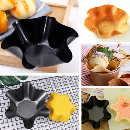 skorter | Flower petal shaped carbon steel backing bowl