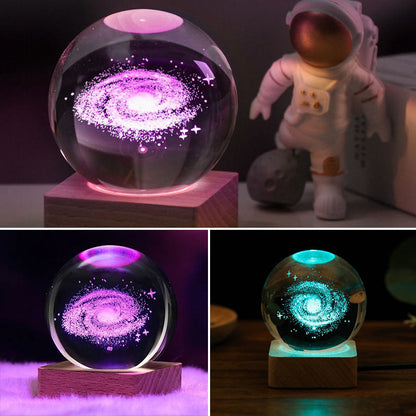 Skorter | Galaxy Crystal Ball Night Light Decorative Lamp