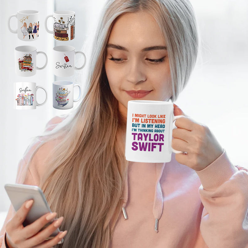 skorter | Floral Music Album Swiftea Mug