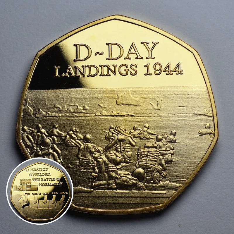Skorter | D-DAY LANDINGS 1944 24ct Gold Commemorative Coin