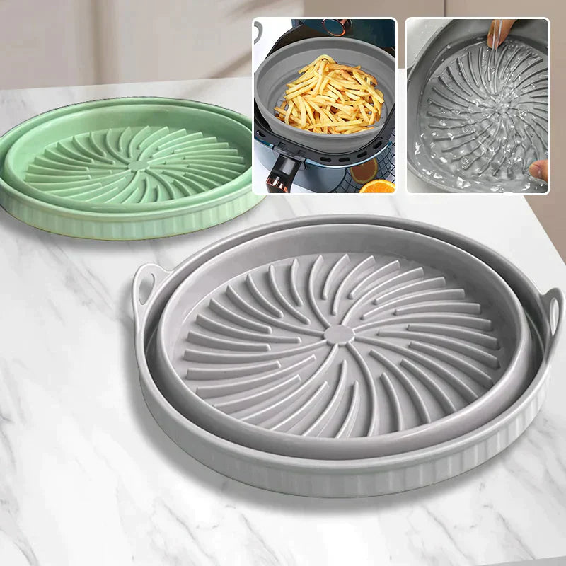skorter | Air Fryer Silicone Grill Pan Reusable Baking Mold