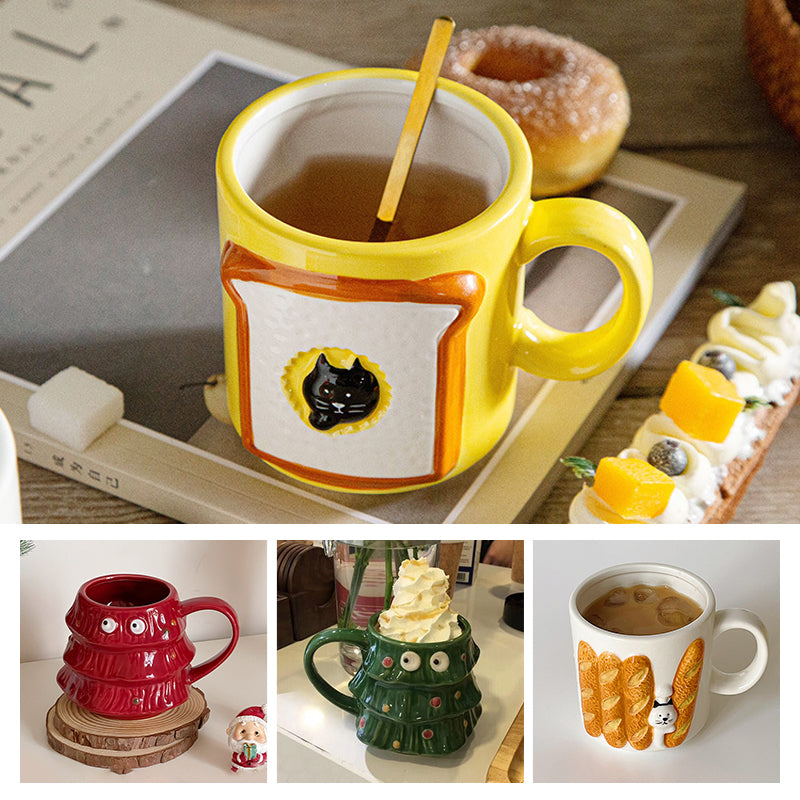 skorter | Creative Large Eyes Christmas Tree Mug