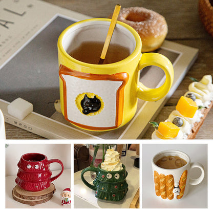 skorter | Creative Large Eyes Christmas Tree Mug