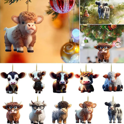 Skorter | Cartoon Cow Decorative Ornament