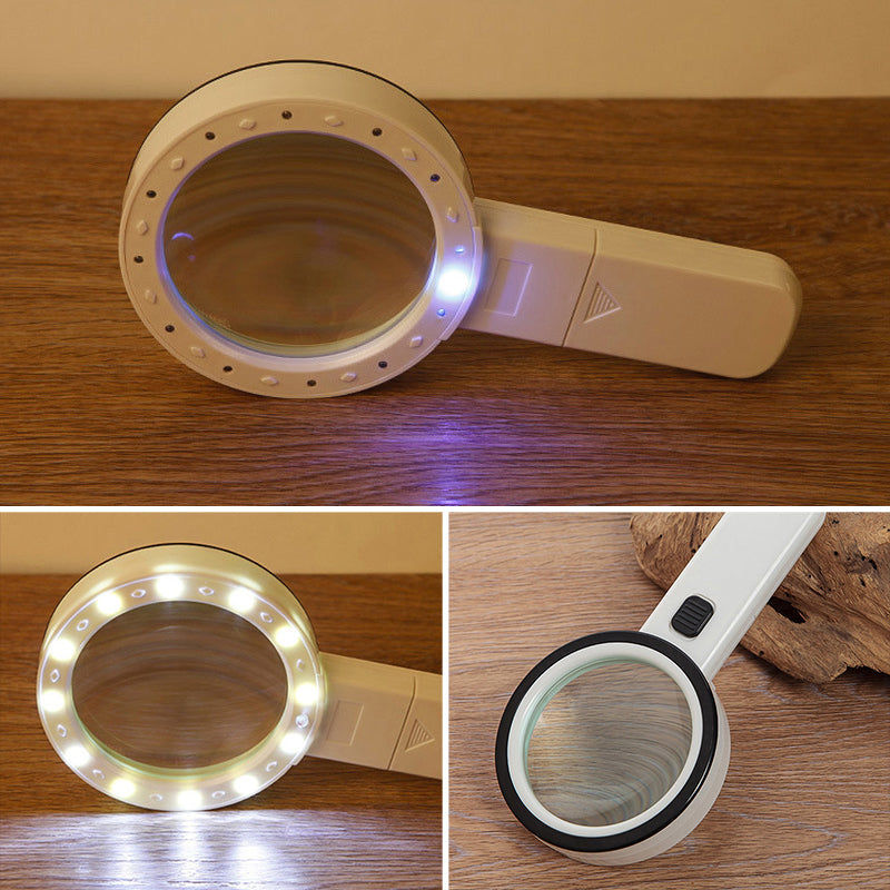 Skorter | 30x optical magnifying glass with LED light