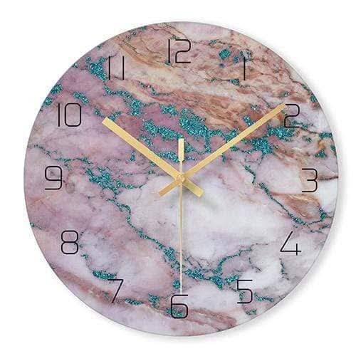Skorter | Olive - Elegant Wall Clock with Marble Inspiration