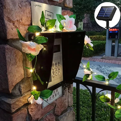 Skorter | LumiLeaf - Solar LED Light Chain with Maple Leaf - Weather Resistant & Energy Saving for Garden and Balcony