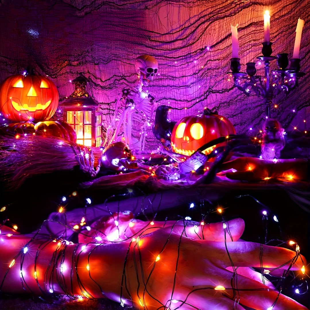 Skorter | Solar-Powered Fairy Lights – Outdoor Halloween String Decoration