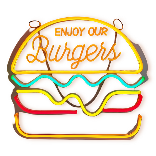 Skorter | Fast Food LED Neon Light – Colorful Wall Decoration with USB Connection