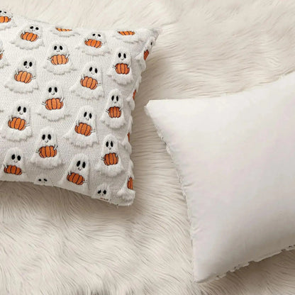 Skorter | Faux Fleece Halloween Pumpkin Cushion Cover