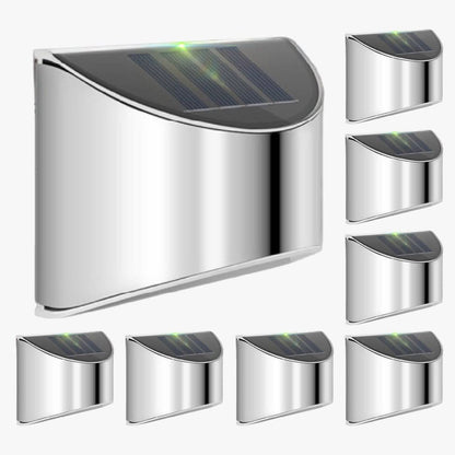 Skorter | Solar Led Outdoor Wall Lamps in Stainless Steel