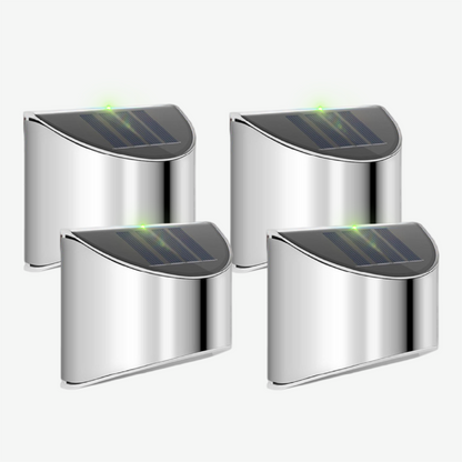 Skorter | Solar Led Outdoor Wall Lamps in Stainless Steel