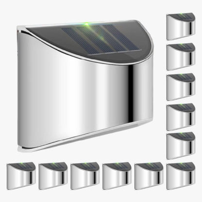 Skorter | Solar Led Outdoor Wall Lamps in Stainless Steel