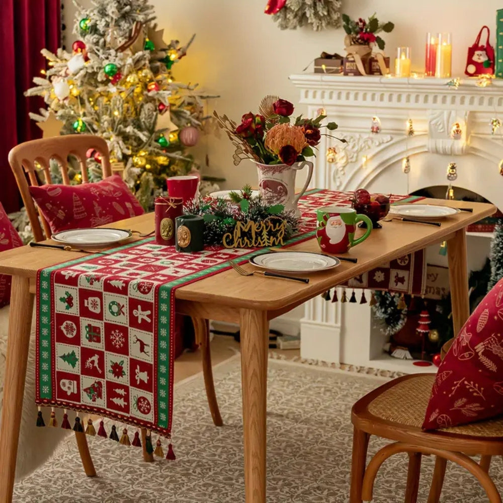 Skorter | Festive Charm Holiday Table Runner