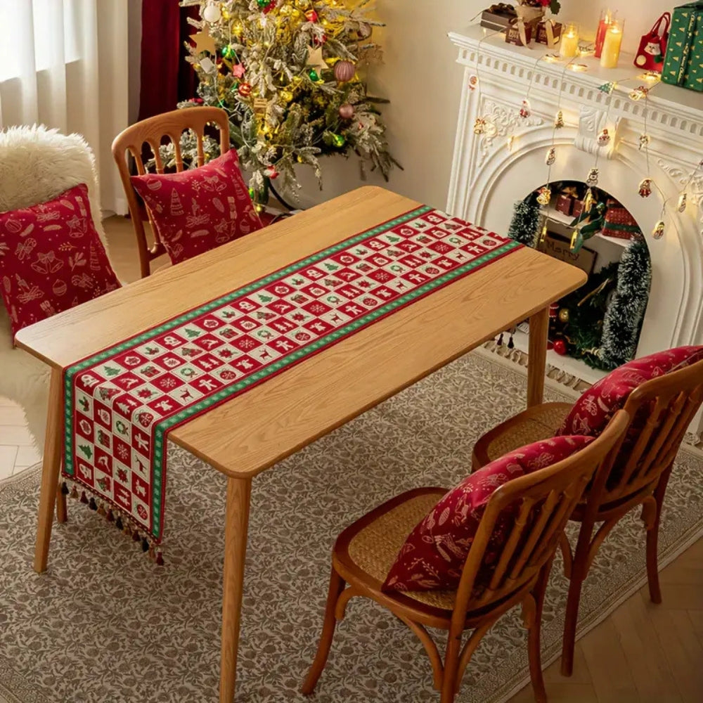Skorter | Festive Charm Holiday Table Runner