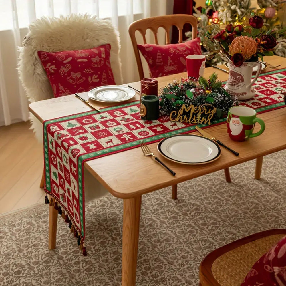 Skorter | Festive Charm Holiday Table Runner