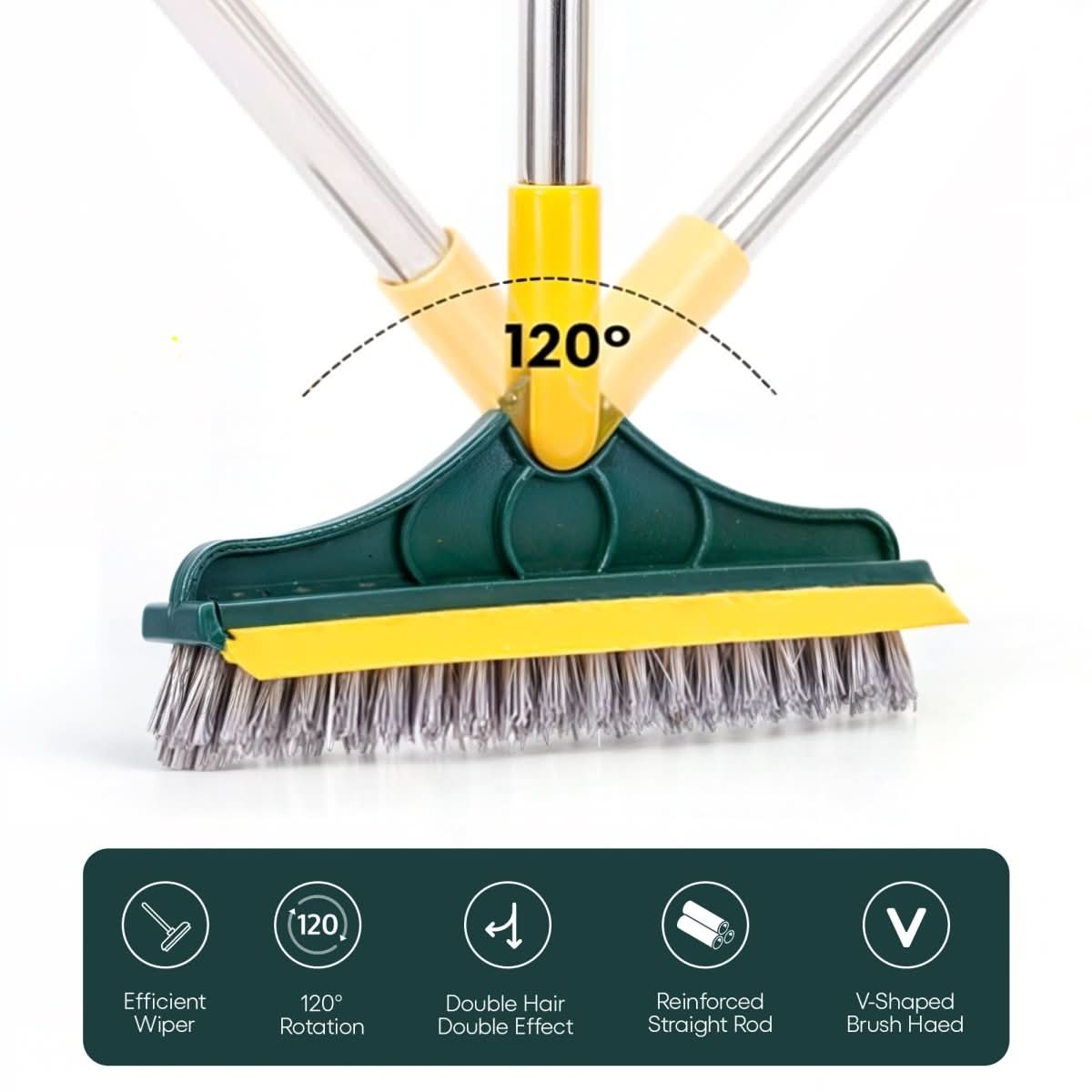 Skorter | 2-in-1 Cleaning Brush for Floors & Tiles