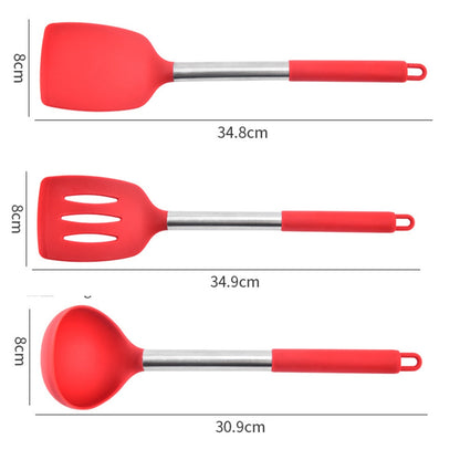 Skorter | FlexiChef Silicone Kitchen Utensil Set | 3pcs