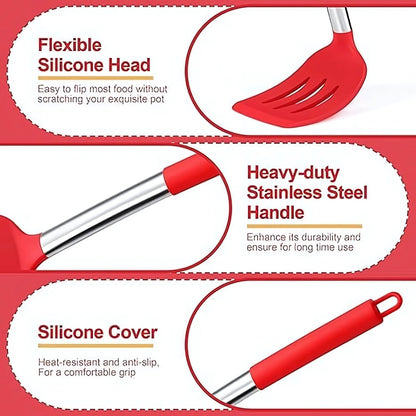 Skorter | FlexiChef Silicone Kitchen Utensil Set | 3pcs