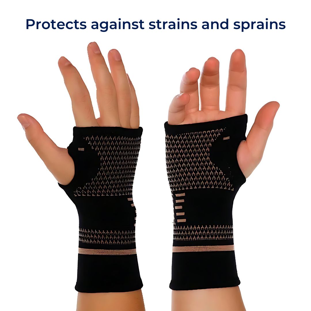 Skorter | FlexSupport Wrist Brace with Heat Pad for Back Pain – Breathable Support for Injuries, Chronic Pain & Post-Surgery Recovery