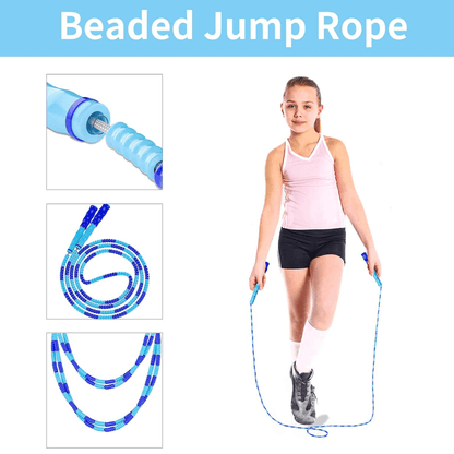 Skorter | Adjustable Beaded Jump Rope for Effective Cardio Training