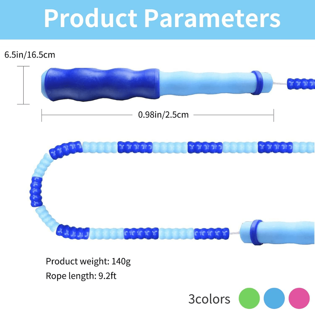 Skorter | Flexirope – Adjustable Beaded Jump Rope for Effective Cardio Training