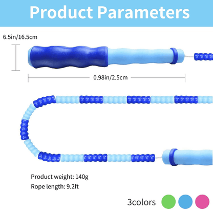Skorter | Flexirope – Adjustable Beaded Jump Rope for Effective Cardio Training