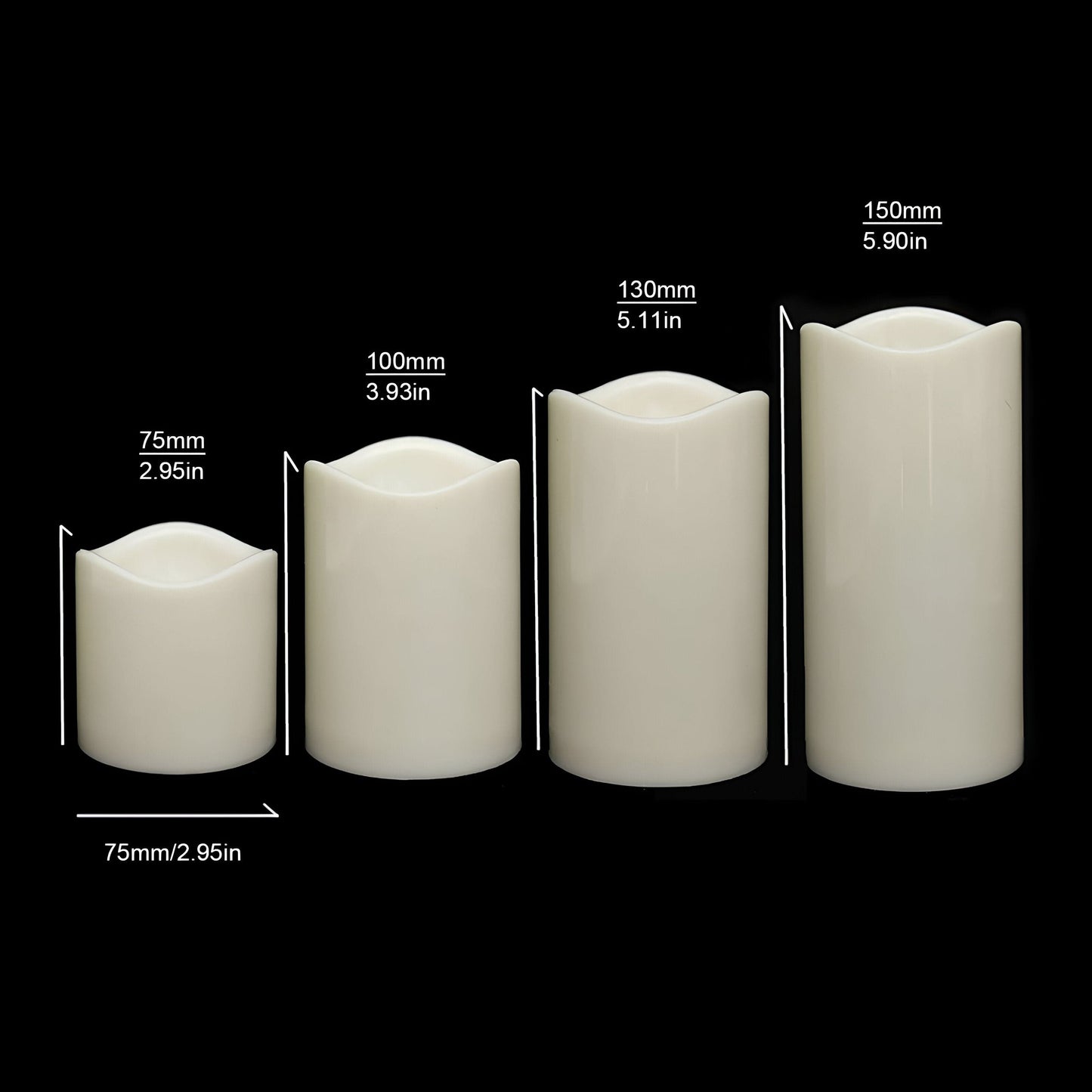 Skorter | Cylindrical flicker-free electronic candle