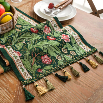 Skorter | Flora Vine Embroidered Table Runner