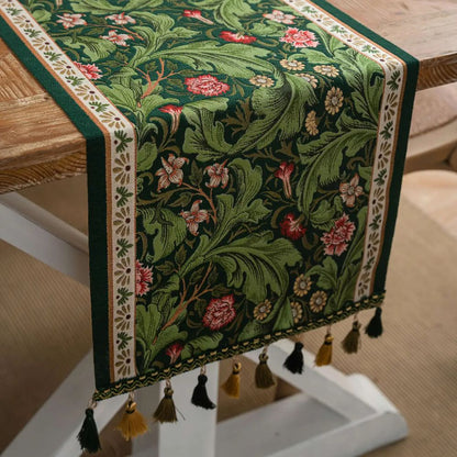 Skorter | Flora Vine Embroidered Table Runner
