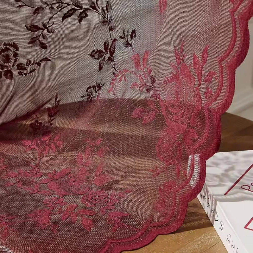 Skorter | Floral Grace Sheer Curtains