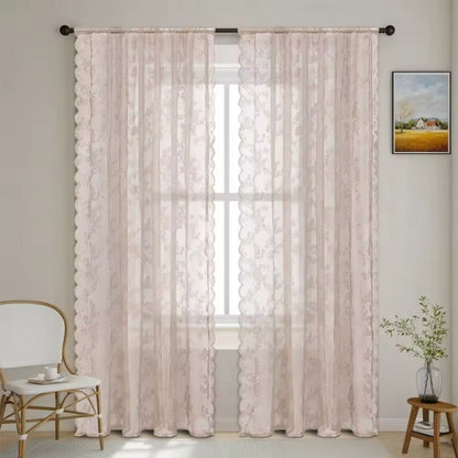 Skorter | Floral Grace Sheer Curtains