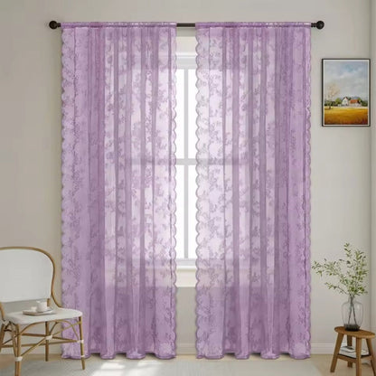 Skorter | Floral Grace Sheer Curtains