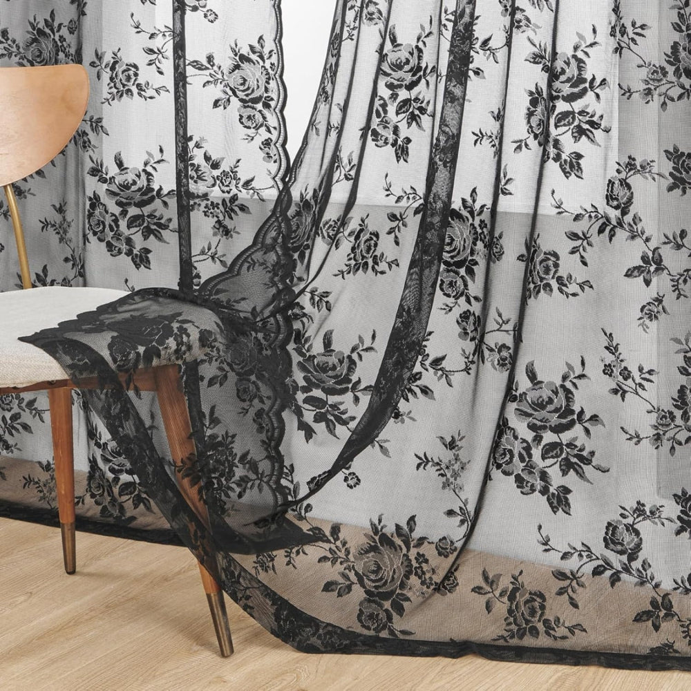 Skorter | Floral Grace Sheer Curtains